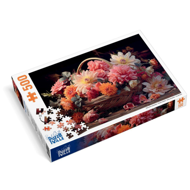 Пазлы - Пазл Puzzleville Цветочная корзинка 500 элементов (PZL500_14)#2