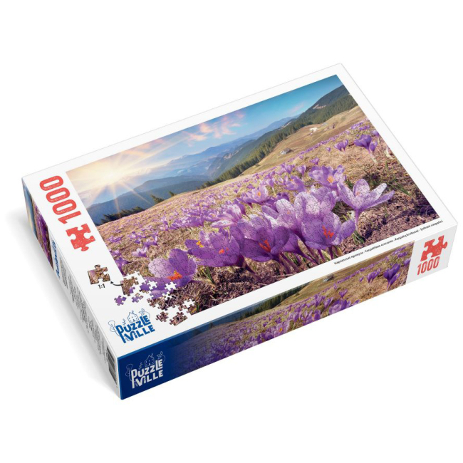 Пазлы - Пазл Puzzleville Карпатские крокуси 1000 елементов (PZL1000_2)#3