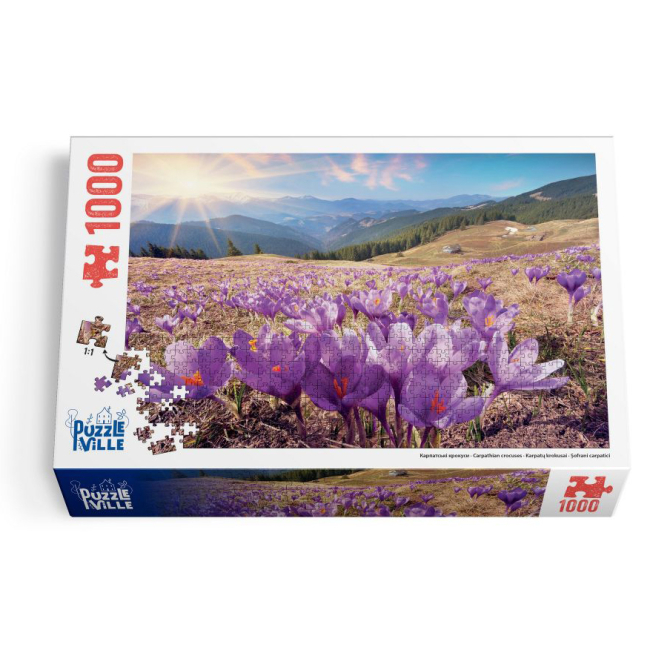 Пазлы - Пазл Puzzleville Карпатские крокуси 1000 елементов (PZL1000_2)#4