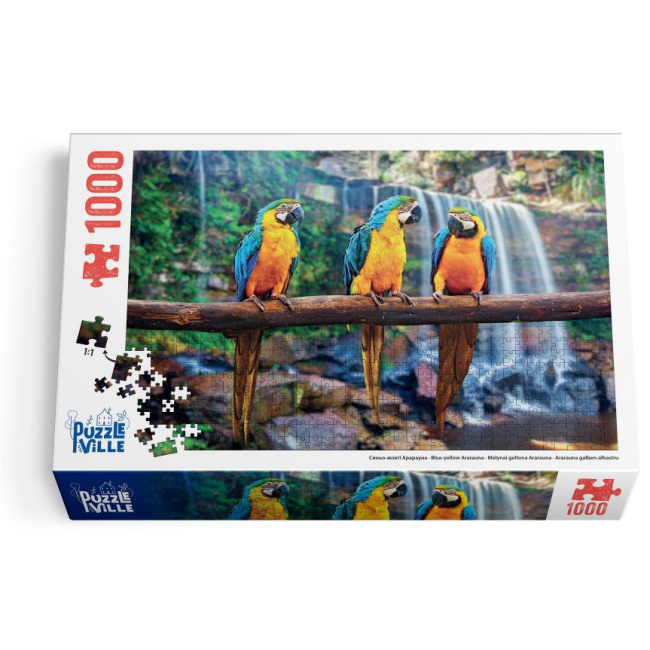 Пазли - Пазл Puzzleville Синьо-жовті Арарауна 1000 елементів (PZL1000_4)#4