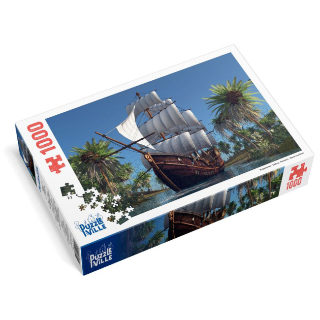 Пазли - Пазл Puzzleville Вітрильник на сході сонця 1000 елементів (PZL1000_7)#2