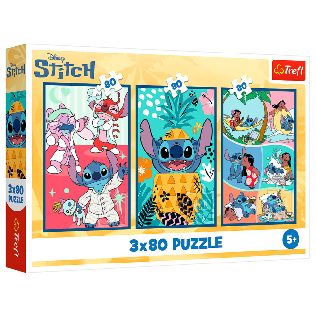 Пазли - Пазли Trefl Lilo and Stitch Світ Cтіча 3 в 1 (34885)#2