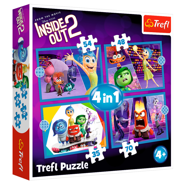 Пазлы - Пазлы Trefl Inside Out 2 Правят эмоции 4 в 1 (34652)#2