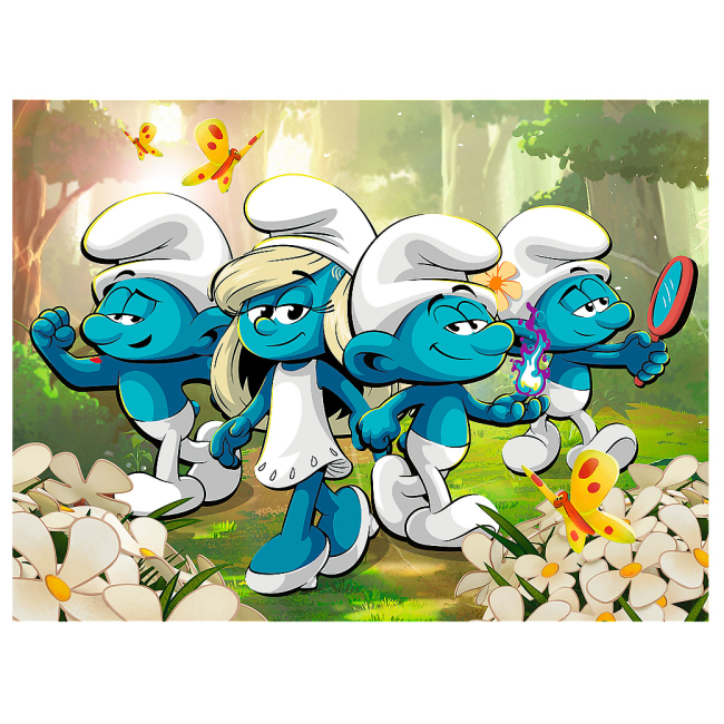 Пазлы - Пазл Trefl Приключения смурфиков 30 элементов (18317)#3