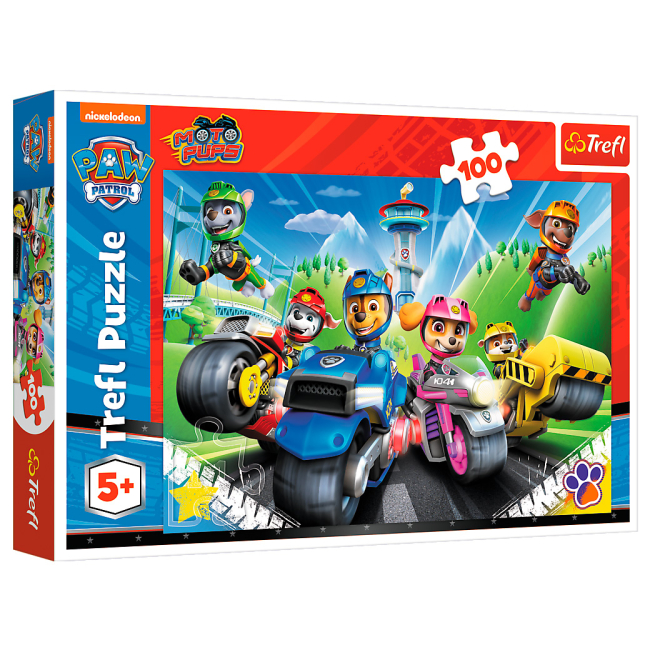 Пазлы - Пазл Trefl Paw Patrol Щенячий патруль на мотоцыклах 100 елементів (16430)#2