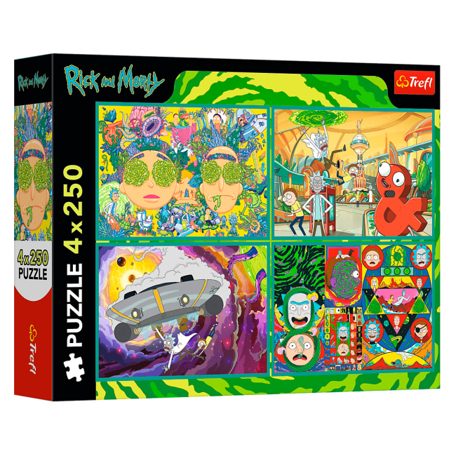 Пазлы - Пазлы Trefl Rick and Morty Закрученный мир 4 в 1 (13338)#2