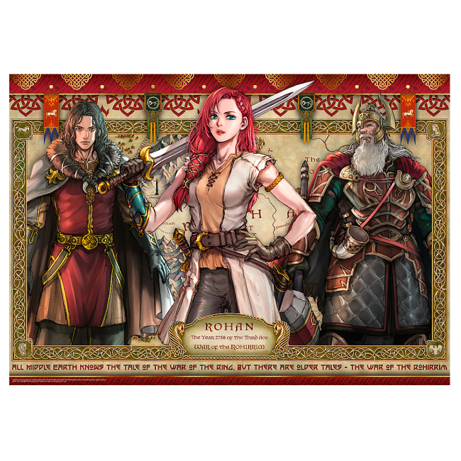 Пазлы - Пазл Trefl Властелин колец: Война Рохиррим 1000 элементов (10937)#3