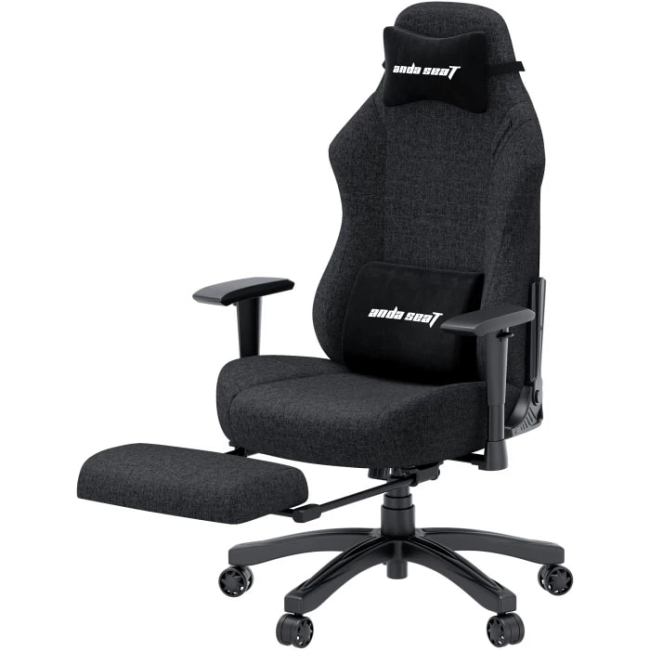 Меблі для геймерів - Крісло ігрове Anda Seat Luna Pro Size L Dark Gray Fabric (AD18T-44-GB-F)#3