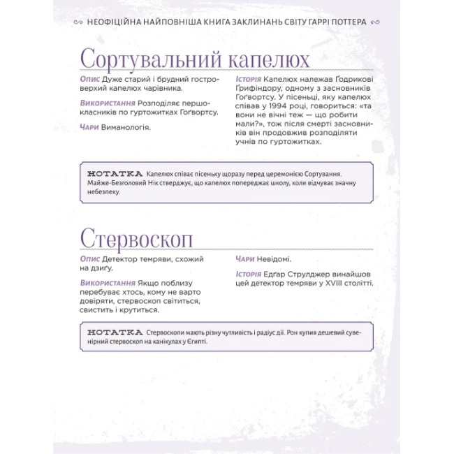 Комиксы, манга и книги о героях (7+ лет) - Книжка «Найповніша Книга заклинань світу Гаррі Поттера. Неофіційне видання» MuggleNet (9786177756971)#5