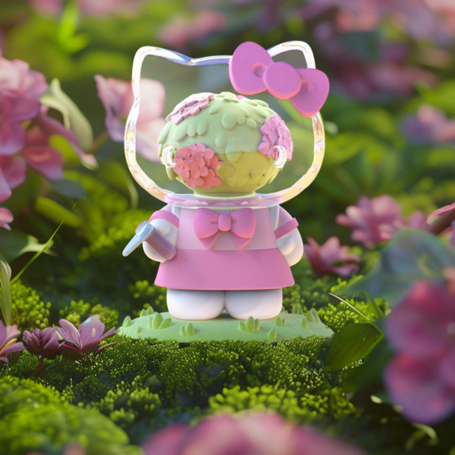 Фигурки персонажей - Фигурка-сюрприз Mighty Jaxx серии Sanrio Azuma Makoto Хеллоу Китти (BB23SRAM90201)#3