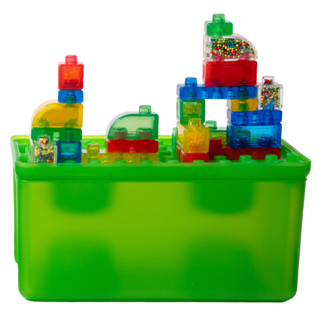 Антистрес іграшки - Сенсорний конструктор Jelly blox В кейсі 2 в 1 Будуй-складай (931693)#2