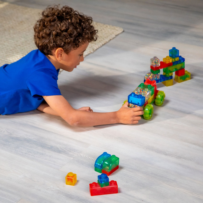 Антистрес іграшки - Сенсорний конструктор Jelly blox В кейсі 2 в 1 Будуй-складай (931693)#3