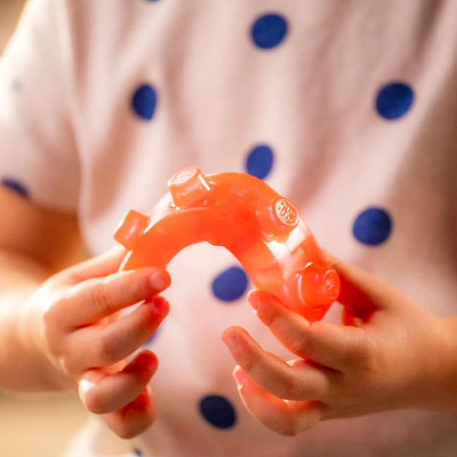 Антистрес іграшки - Сенсорний конструктор Jelly blox В кейсі 2 в 1 Будуй-складай (931693)#6