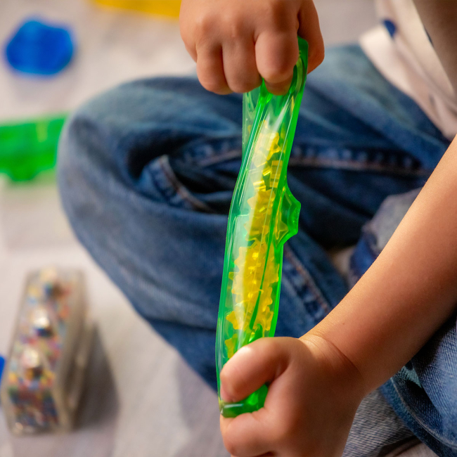 Антистрес іграшки - Сенсорний конструктор Jelly blox Барвистий трактор (932945)#3