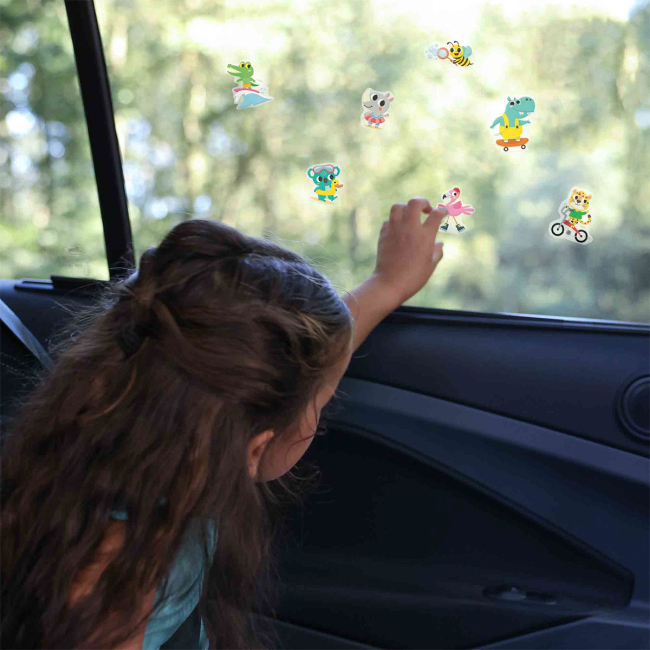 Набори для творчості - Набір наліпок на вікна Ses Creative Веселі тварини (02306S)#5