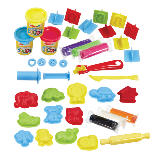 Набори для ліплення - ​Набір для творчості з пластиліном Addo Ready Steady Dough Валізка для розваг (318-13147-BN)#2