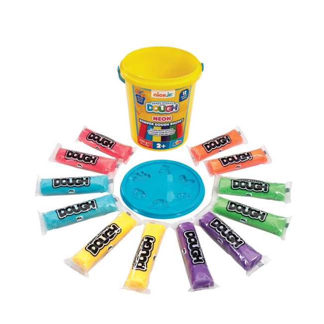 Наборы для лепки - Набор пластилина Addo Ready Steady Dough Неон 6 цветов (318-13140-BN)#2