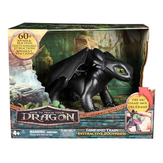 Фигурки персонажей - Интерактивная фигурка Dragons Как укротить дракона Укрощай и тренируй Дракон Беззубок (SM66666/6072728)#8