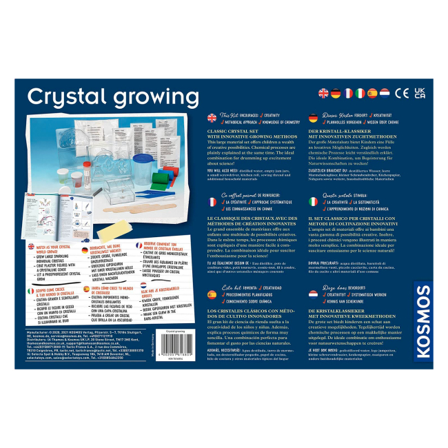 Наукові ігри, фокуси та досліди - Науковий набір Kosmos Вирощуємо кристали (616854)#3