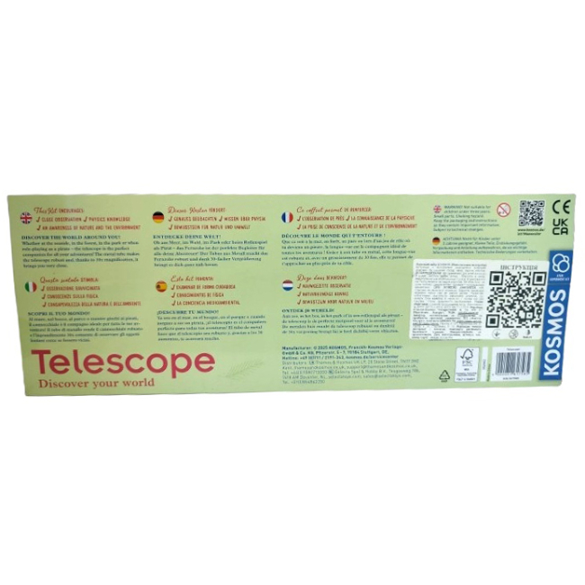 Наукові ігри, фокуси та досліди - Набір для дослідження Kosmos Телескоп (617585)#3