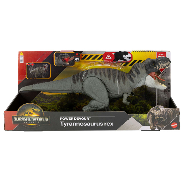 Фигурки животных -  Интерактивная фигурка Jurassic World Мир Юрского периода Невероятная атака Ти-Рекса (JCH02)#3