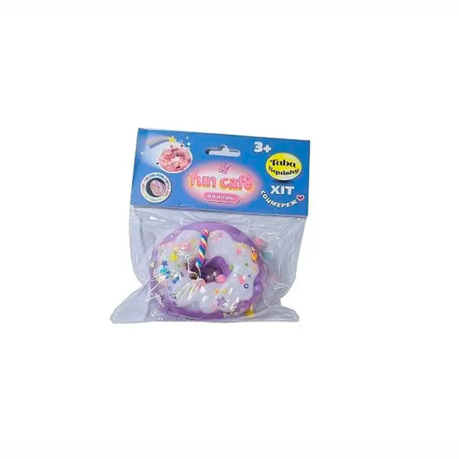 Антистресс игрушки - Игрушка-антистресс Monster Gum Fun Cafe Taba Пончик фиолетовый (T25363/1)#2