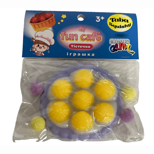 Антистресс игрушки - Ігрушка-антистресс Monster Gum Fun Cafe Taba пирожное с жёлтыми ягодками (T26415/1)#2
