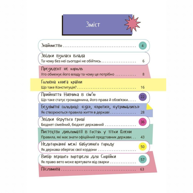 Навчальна література - Книжка «Як працює держава. Дітям про політику» Анастасія Куриленко (9786170043252)#2