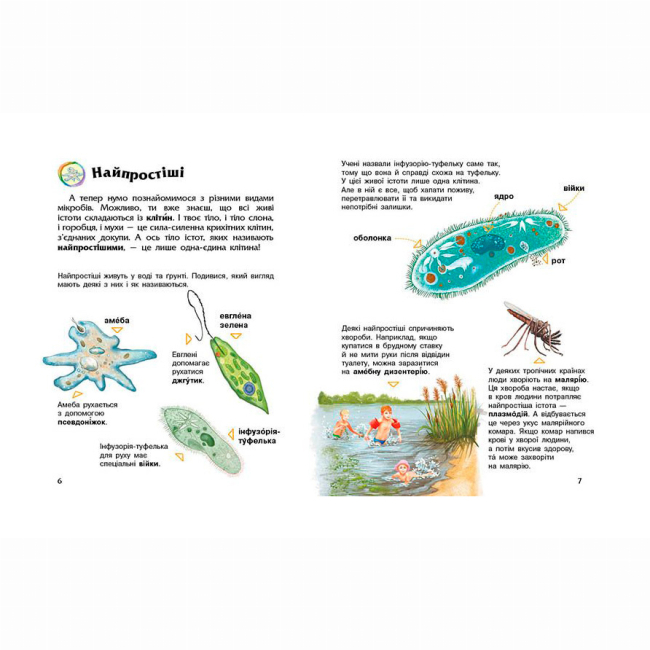Познавательные книги (4-10 лет) - Книжка «Мікроби. Енциклопедія дошкільника» Юлія Каспарова (9786170988959)#2