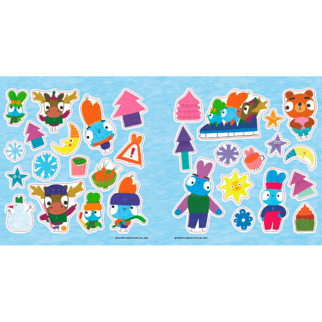 Розмальовки та актівітібуки (2-6 років) - Книжка «Хоробрі Зайці. Перший сніг» (9786170985569)#2