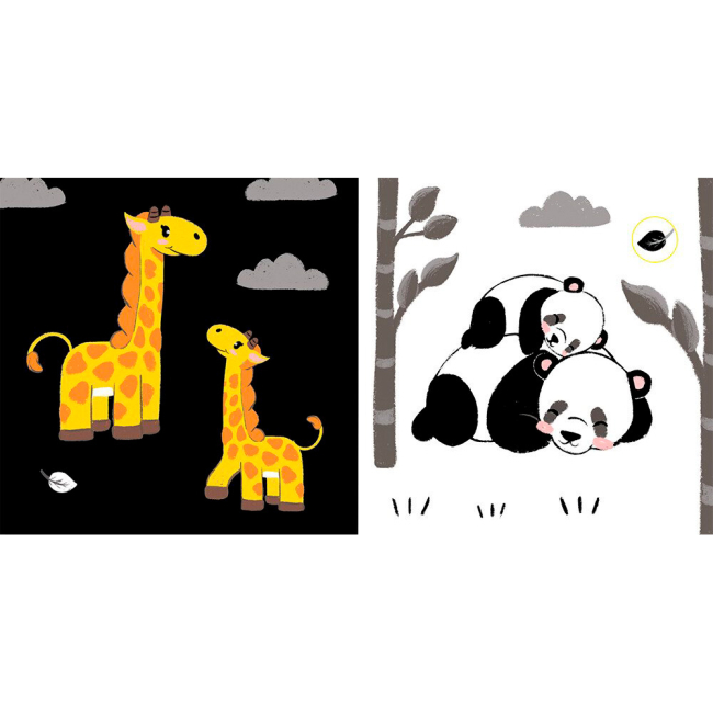 Книги для самых маленьких (0-3 года) - Книжка «Мама і маля. Моя контрастна книжка» Мірошниченко Надія (9789667511852)#4