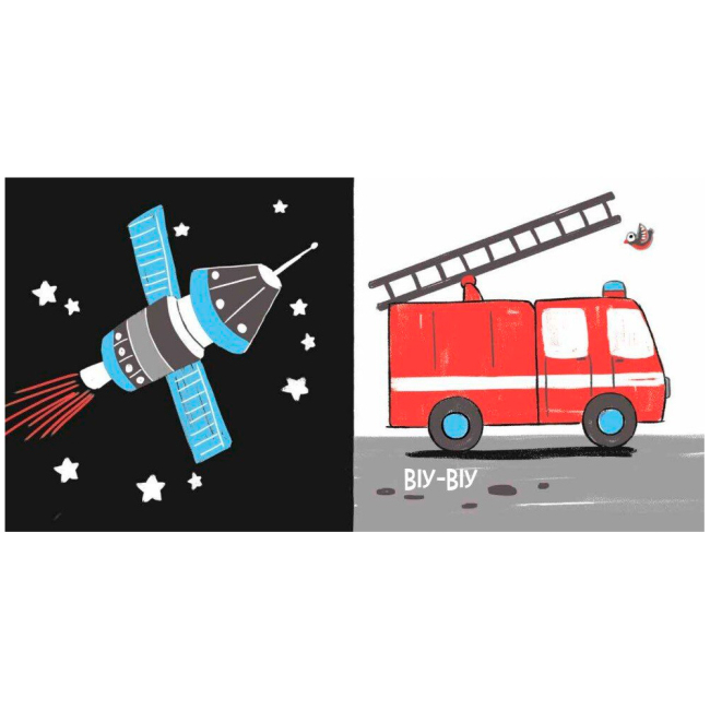 Книги для самых маленьких (0-3 года) - Книжка «Моя контрастна книжка. Машинки» Мірошниченко Надія (9789667615857)#4