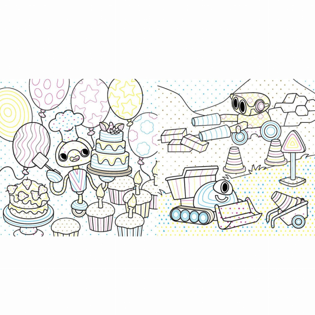 Раскраски и активитибуки (2-6 лет) - Книжка «Нові водяні розмальовки. Роботи» (9786170977090)#2