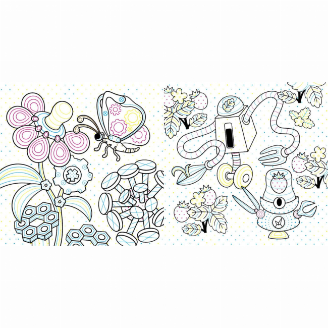 Раскраски и активитибуки (2-6 лет) - Книжка «Нові водяні розмальовки. Роботи» (9786170977090)#4