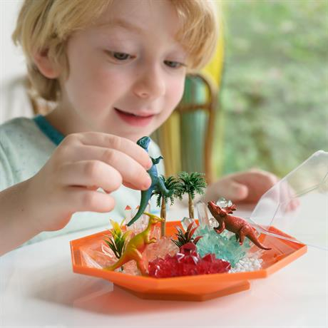 Наукові ігри, фокуси та досліди - Набір для дослідів 4M Вирощування кристалів Динозаври (00-03926/EU)#4