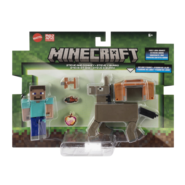 Фігурки персонажів - Набір фігурок Minecraft Steve and Donkey (GTT53/8)#5