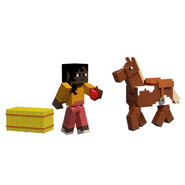 Фігурки персонажів - Набір фігурок Minecraft Stable Master Makena and Horse (GTT53/9)#2