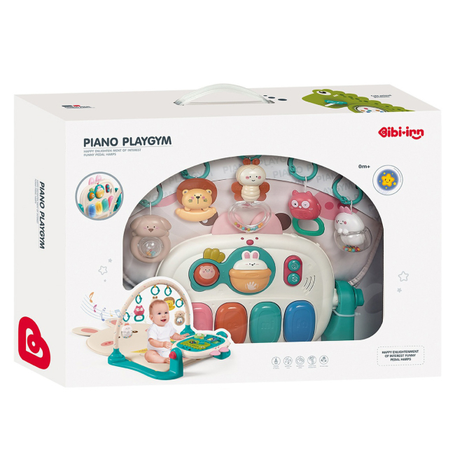 Развивающие коврики - Развивающий коврик Bibi-inn Игровой центр с пианино розовый (6050/2)#2