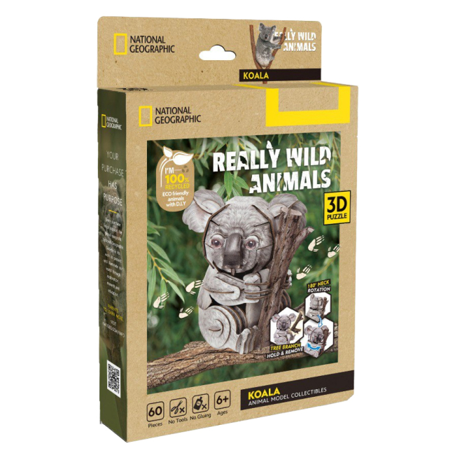 3D-пазли - Тривимірний пазл CubicFun Дикі тварини Коала (DS1176h)#2