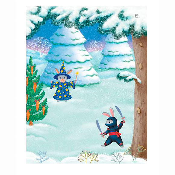 Розмальовки та актівітібуки (2-6 років) - Книжка «Різдвяні наліпки. Моя сніжна книжка наліпок» Наталія Мусієнко (9786170997197)#3