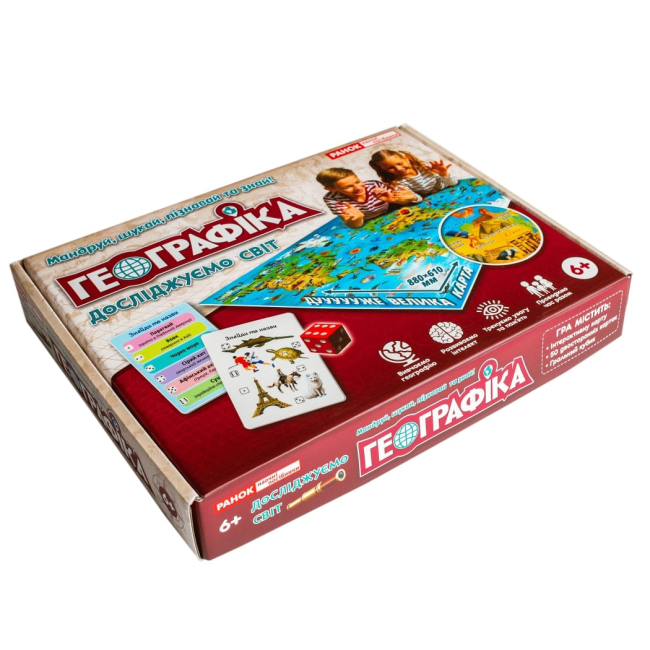 Настольные игры - Настольная игра Ranok Географіка (10120192У)#2