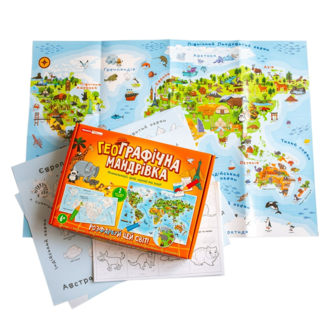 Настільні ігри - Настільна гра Ranok ГеоГрафічна мандрівка (10120191У)#6