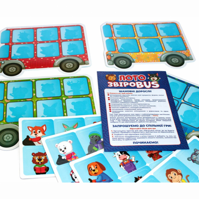 Настільні ігри - Настільна гра Ranok Лото ЗвіроBUS (10109128У)#6