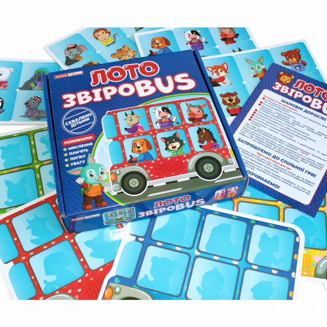 Настільні ігри - Настільна гра Ranok Лото ЗвіроBUS (10109128У)#7