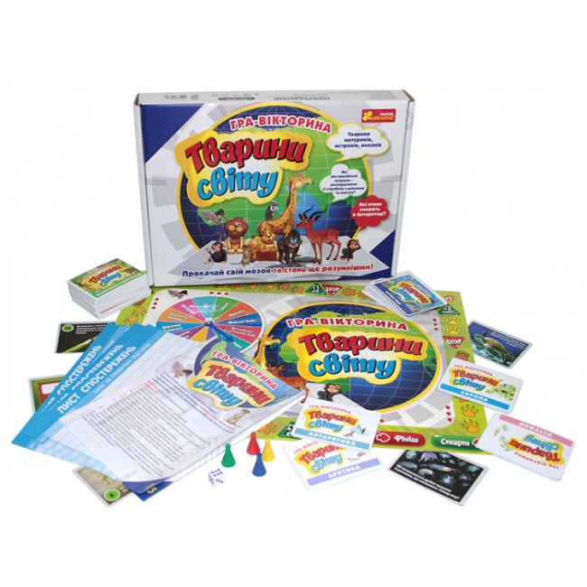 Настольные игры - Настольная игра Ranok Животные мира (12120139У)#4