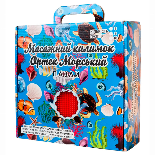 Розвивальні килимки - Масажний килимок Ortek Морський Пазли 9 елементів (2000000110486)#2