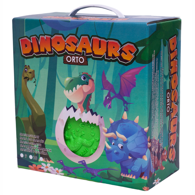 Розвивальні килимки - Масажний килимок Ортек Динозаври Пазли 12 елементів + 8 трикутників (4820264130895)#2