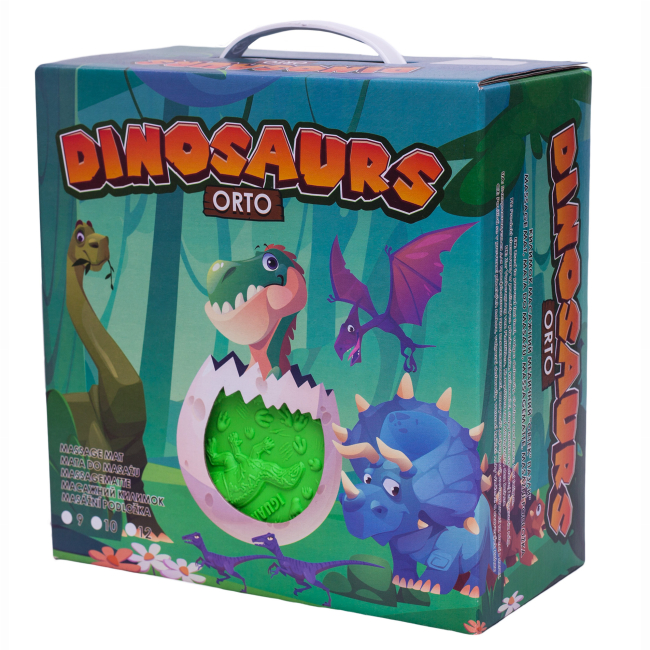 Развивающие коврики - Массажный коврик Ortek Динозавры Пазлы 10 элементов (4820264130888)#2