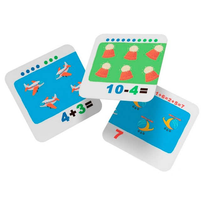 Учебная литература - Розумні картки «Учимося лічити. Додаємо і віднімаємо. 30 карток»  (9786175475782)#2