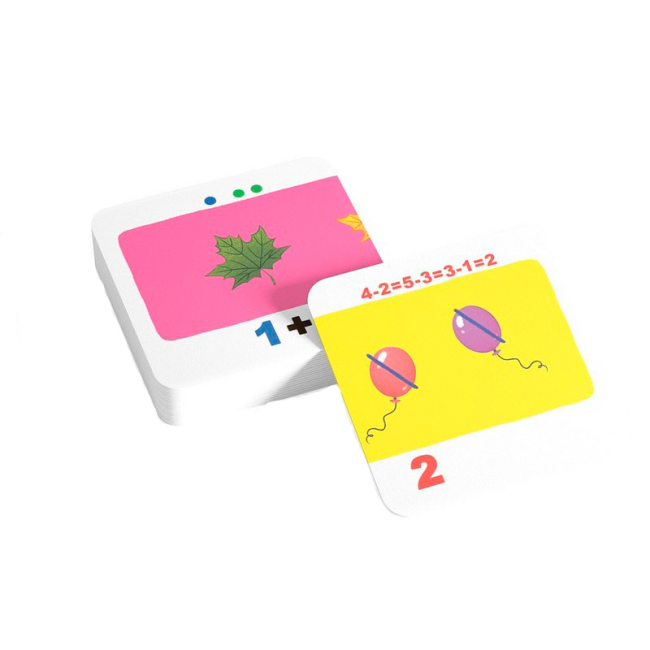 Учебная литература - Розумні картки «Учимося лічити. Додаємо і віднімаємо. 30 карток»  (9786175475782)#4